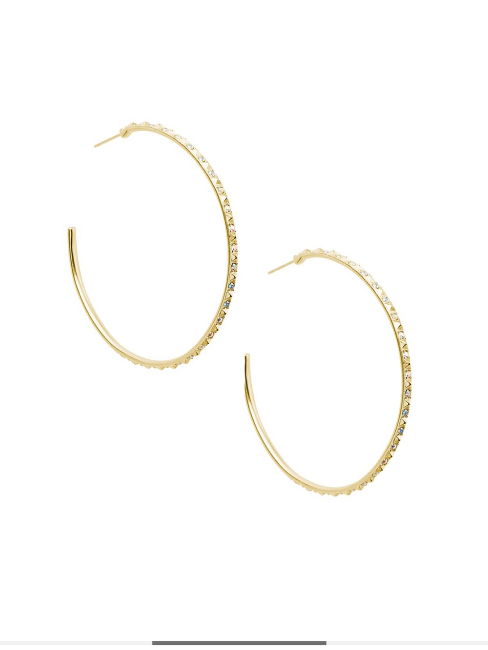 Kendra Scott Val Sparkly Hoop Earrings - Women Jewelry